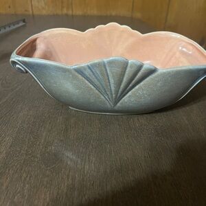 redwing pottery Potteries Inc 905 Bowl Blue With Pink Vintage